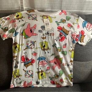 SpongeBob SquarePants Kids Graphic T-Shirt - White